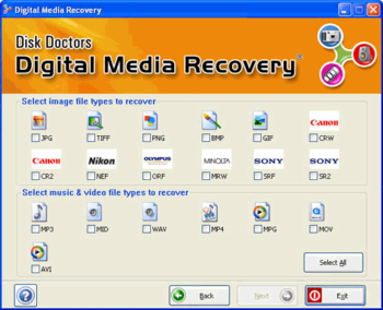 Digital Media Recovery Software screenshot 2