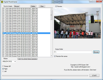 Digital PhotoFramer screenshot