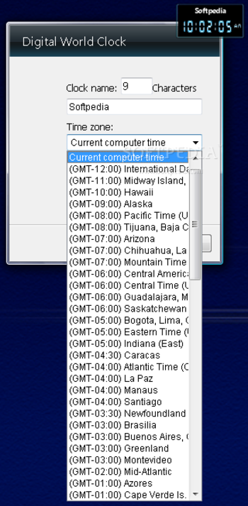 Digital World Clock screenshot 2