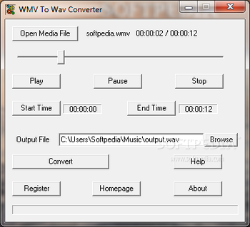 DigitByte WMV To Wav Converter screenshot