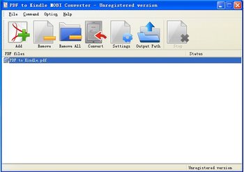 DigitReader PDF to Kindle MOBI Converter screenshot