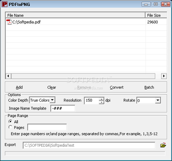 Digitzone PDF to PNG Converter screenshot