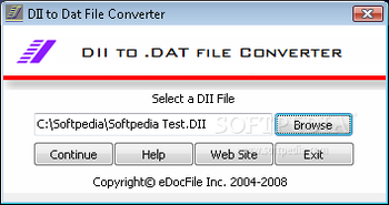 DII to DAT File Converter screenshot