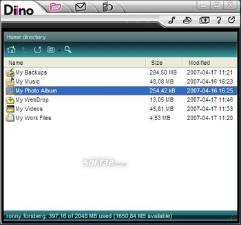 Diino screenshot