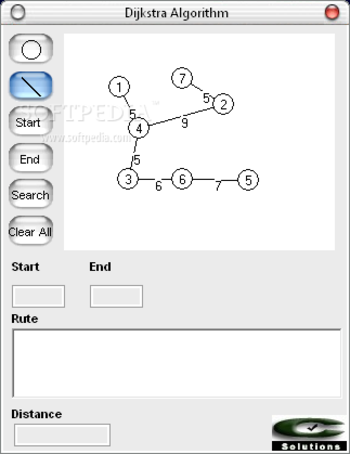 Dijkstra Algorithm screenshot