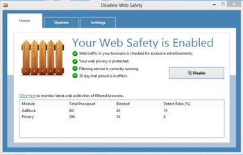 Diladele Web Safety screenshot