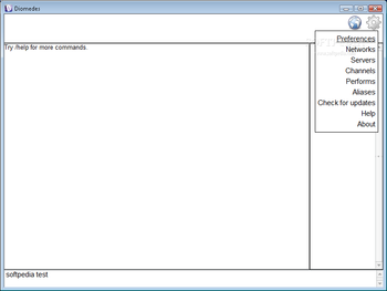 Diomedes IRC screenshot