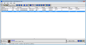 DioneSS Playlist Editor screenshot