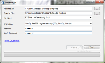 Dir2Encrypt screenshot