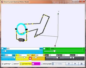 Direct Current Electrical Motor Model screenshot