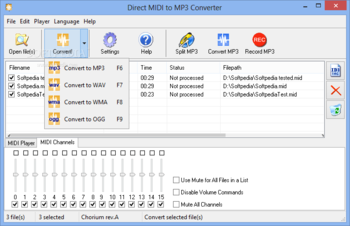 Direct MIDI to MP3 Converter screenshot 2
