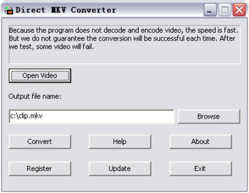 Direct MKV Converter screenshot