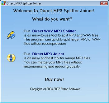 Direct MP3 Splitter Joiner screenshot