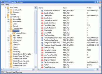 Direct Registry Browser screenshot