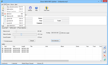 Direct WAV MP3 Splitter screenshot 5