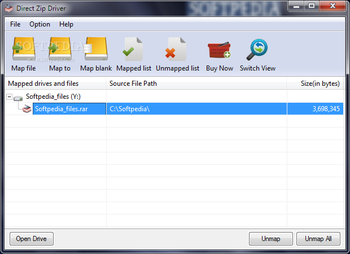 Direct Zip Driver screenshot
