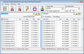 Directory Compare screenshot