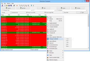 Directory Compare Portable screenshot