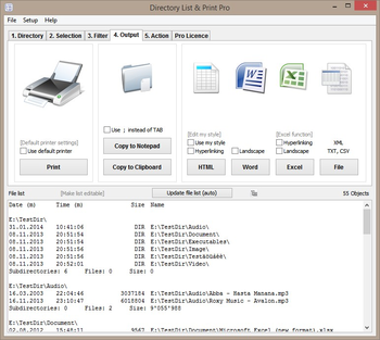 Directory List & Print Pro screenshot