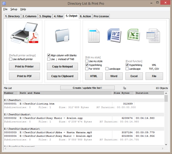 Directory List & Print Pro screenshot 2