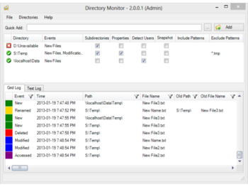 Directory Monitor screenshot