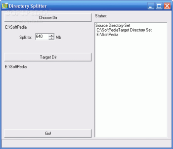Directory Splitter screenshot