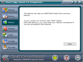 DirectX Happy Uninstall screenshot 3