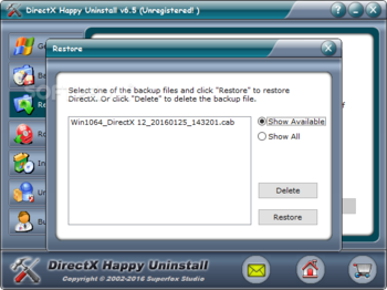 DirectX Happy Uninstall screenshot 4