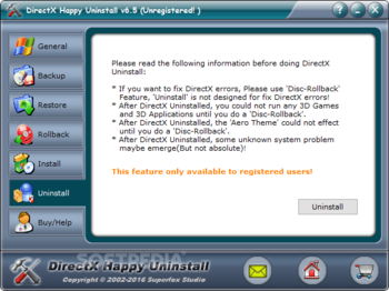DirectX Happy Uninstall screenshot 7