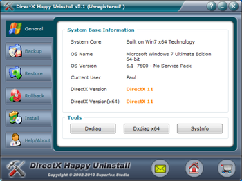 DirectX Happy Uninstall x64 screenshot