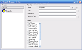 DirectX Tweaker screenshot