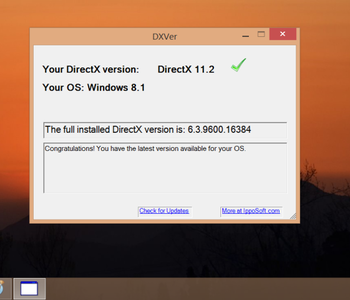 DirectX Version Checker screenshot