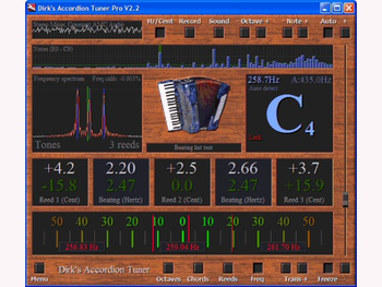 Dirk's Accordion Tuner screenshot 2