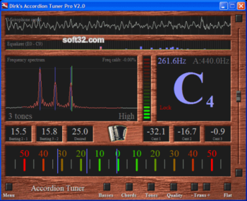 Dirk's Accordion Tuner screenshot 3