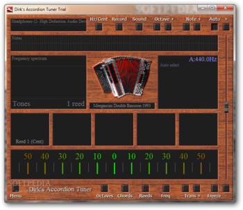 Dirk's Accordion Tuner Pro screenshot