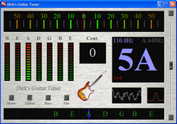 Dirk's Guitar Tuner screenshot