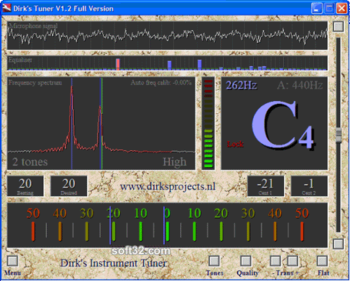 Dirk's Instrument Tuner screenshot 3