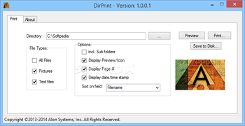 DirPrint screenshot