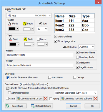 DirPrintAdv screenshot 6