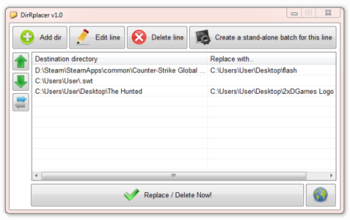 DirRplacer screenshot