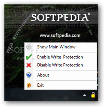 Disable or Enable Write Protection screenshot