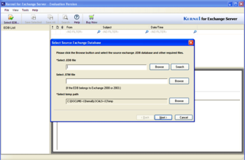 Disaster Recovery Exchange screenshot