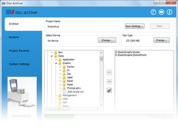 Disc Archiver screenshot