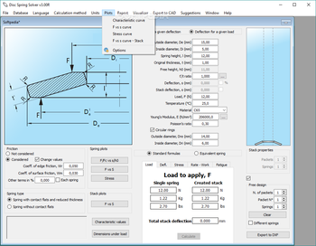 Disc Spring Solver screenshot 6