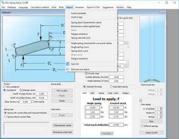 Disc Spring Solver screenshot 7