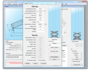 Disc Spring Solver screenshot 4