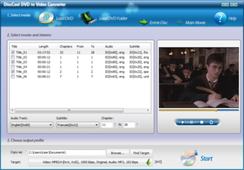 DiscCool DVD to Video Converter screenshot 2