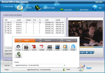 DiscCool DVD to Video Converter screenshot 3