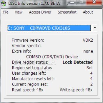DISCInfo screenshot