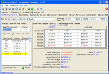 Discounted Cash Flow Analysis Calculator screenshot 3